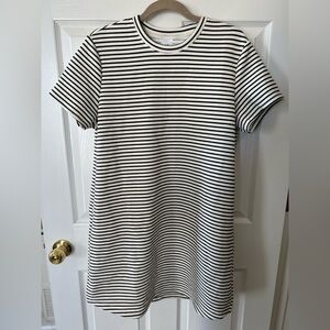 Striped Black and White Mini Dress